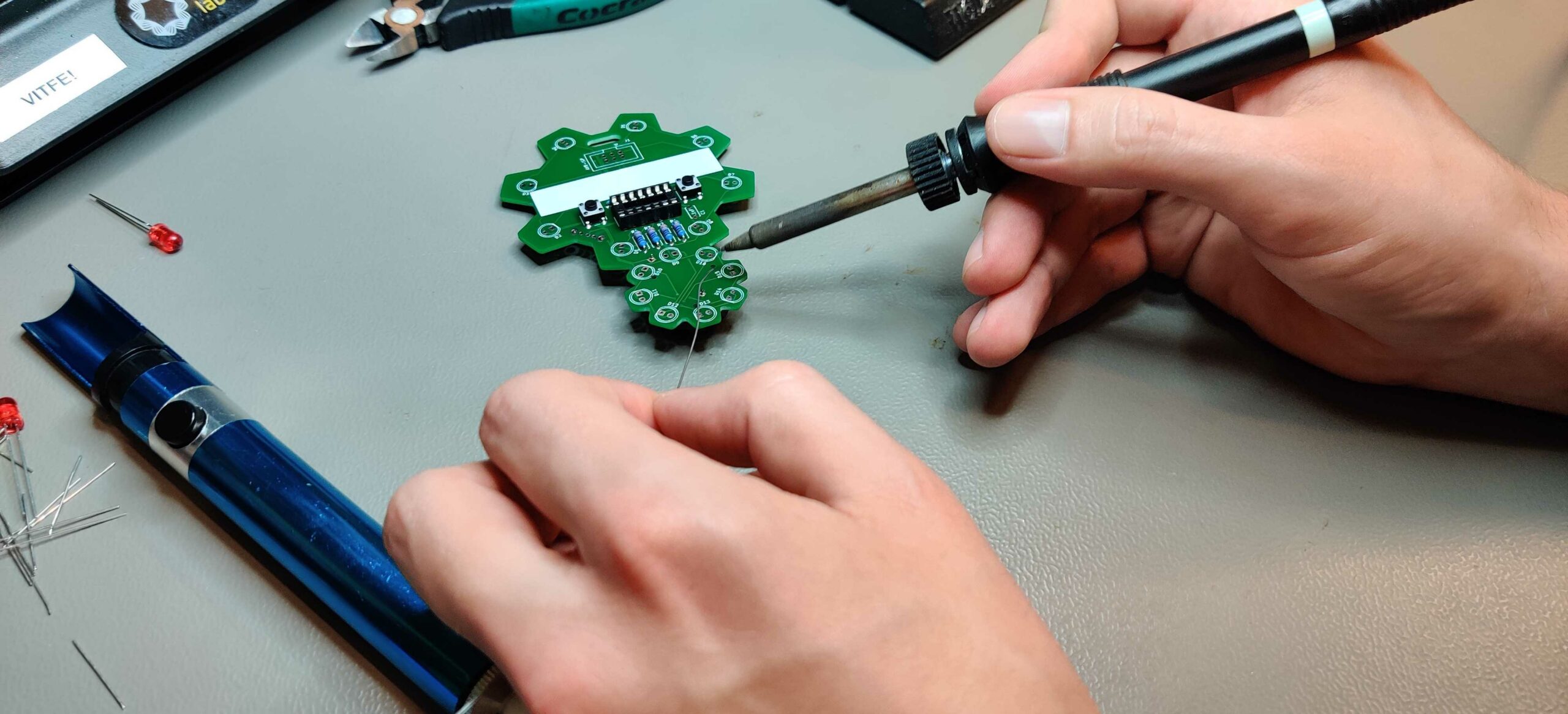 CogBadge soldering